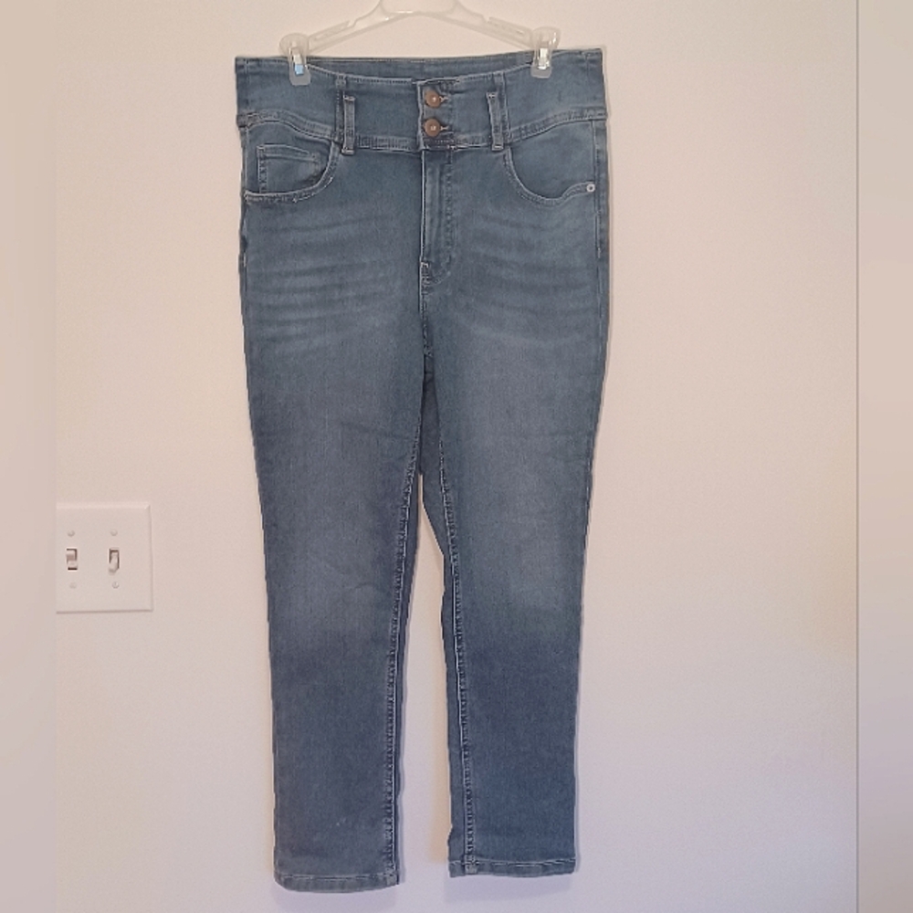 Mid-Rise Blue Skinny Jeans